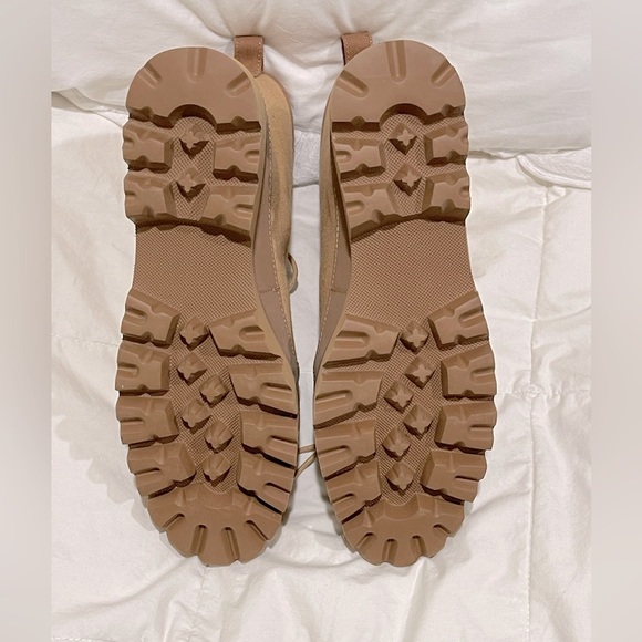 J.Crew Gwen canvas lace up lug sole boots sz 9 New BD886 - Picture 6 of 7